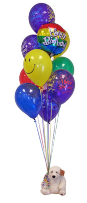  zmir ieki cicek , cicekci  Sevdiklerinize 17 adet uan balon demeti yollayin.